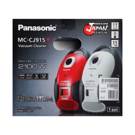 Vacuum cleaner Panasonic MC-CJ915R, bag, 2100 watts, 6 l, cord 5 m, red-20