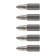 Bit KWB Basic, PH1, PH2x2 pcs, pH3x1 pcs, steel TQ60, 25 mm, 5 pcs