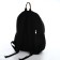 Young backpack from textiles on lightning, 4 pockets, black color