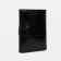 Male purse on the button for auto documents and passports, black color