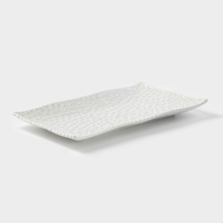 Ceramic serving "airiness", 30.5 × 17 cm, white color-2