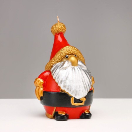 Decorative candle "Santa", 12x8.6x7.4 cm-3