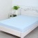 Bishop on the elastic band ATRA 160x200x20, Vichi blue calico 120g/m, HL100%