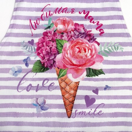 Apron "Ethel" beloved mother 60x65 cm cm, 100% HL, reps 190 gr/m2-3