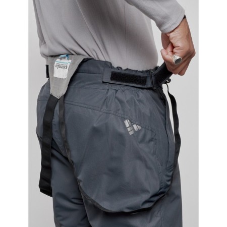 Semi-combinezone ski insulated male winter, size 48, dark gray color-13