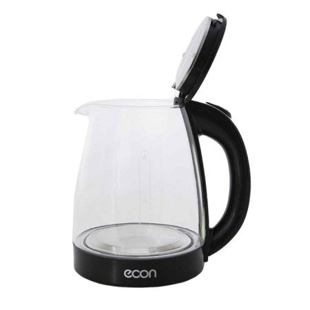 Electric kettle ECON ECO-1845ke, 1500 W, glass, 1.8 l, black color-1