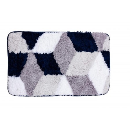 Bathroom mat "Ornella", 50 x 80 cm, blue color