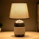 Arnella table lamp E27 40W gray-white 20x20x32 cm