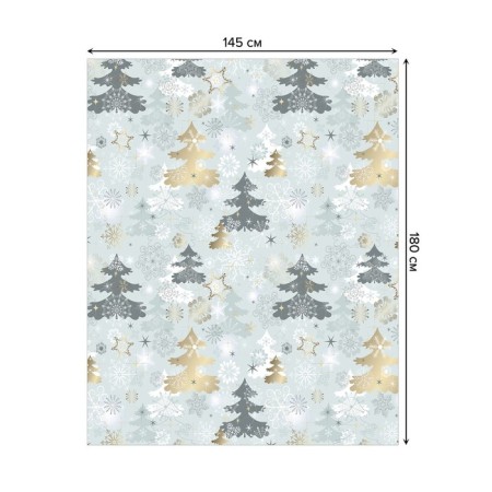 Tables on the table "Festive spruce", rectangular, Saten, size 145x180 cm-1