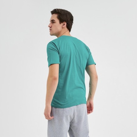 T -shirt male plain, color sea, size, size 54-1