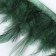 Braid with feathers of a rooster, 10-15 cm, 5 ± 0.5 m, emerald color