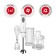 REDMOND RHB-2944, submersible blender, 1300 watts, 0.5/0.6 l, 2 speeds, white