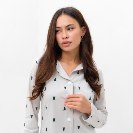 Пижама женская (рубашка и брюки) KAFTAN "Елки" р.40-42-1