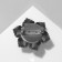 Brooch "Flower" Fairytale, the color rainbow green in silver