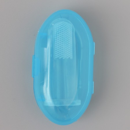 An animal brush brush, 5.5 x 2.5 cm, blue container 7 x 4 cm-4