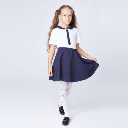 School skirt "Podsolnets", blue color, height 152 cm (40)