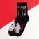 New Year. New Year's socks men's kaftan "beer" size 41-44 (27-29 cm), black color