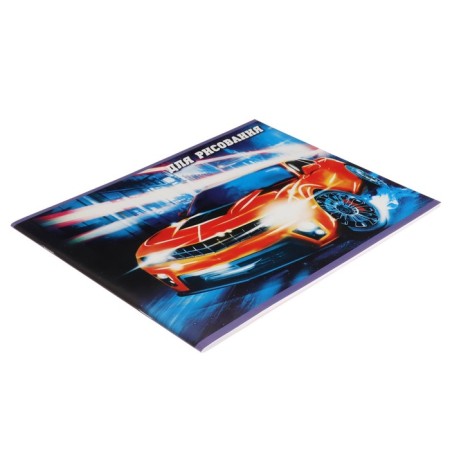 Album for drawing A4, 24 sheets on the board "Cars", covered Cardboard, internal block offset 100 g/m²-1