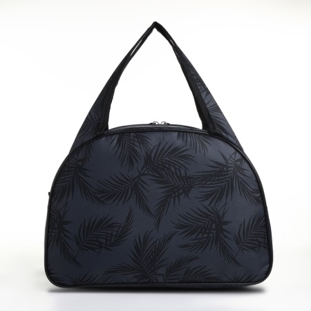 Road bag with a zipper, a suitcase holder, black/gray color-1