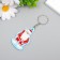 EVA keychain "Grandfather Moroz transfers hello" 3.5x5.5 cm