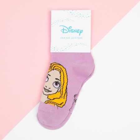 Носки для девочки «Рапунцель", Принцессы, DISNEY, 18-20 см, цвет фиолетовый-2