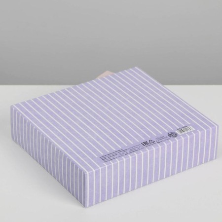 Gift folding box, packaging, “congratulations”, 20 x 18 x 5 cm, without tape-1