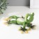 Polystone souvenir "Green Haeckon sunbathes" 18x14.5x8.5 cm