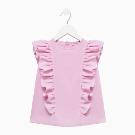 Blouse for Minaku girl: Cotton Collection color light lilac, height 98-5