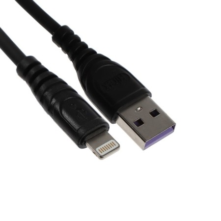 Cable Mirex 13700-007i3bk, Lightning - USB, 3 A, 1.2 m, fast charging, black