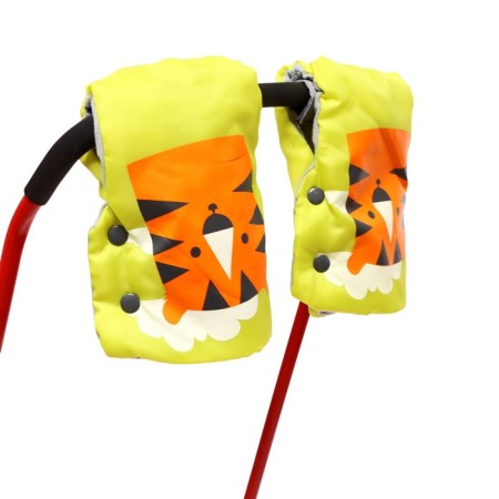 Sled "Timka 3k Universal", with red mittens-7