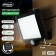 Sunny battery LED 10 watts, remote panel, 15 × 11 × 4 cm, 6500k