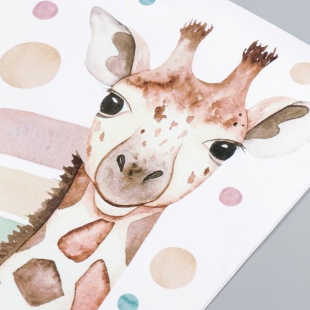 Sticking plastic interior color "giraffe and rainbow" 40x90 cm-2
