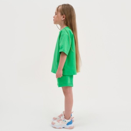 Kit for children (T-shirt, shorts) KAFTAN "BASIC Line" Size 34 (122-128), green color-2