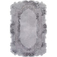 Rectangular carpet Karmen Hali Safir, size 156x230 cm, color Grey/Grey