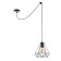 Bayerlux suspension of Bayerlux "Brook" 1x40W E27 Black 20x20x120 cm