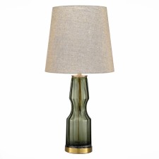 ST LUCE bedside lamp. SL1005.904.01. Saya. 1x40 W, E27, 35x35x72 cm, olive color, brass