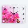 Watch wall, interior "pink orchid", 20 x 26 cm