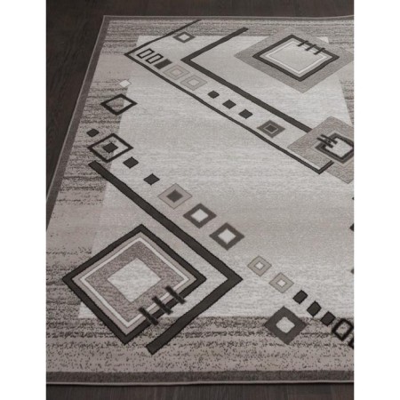 Rectangular carpet Merinos Silver, size 180x250 cm, Gray color