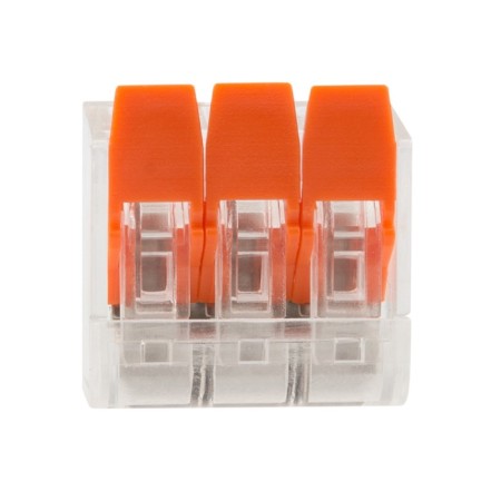 Universal compact terminal of QMS 221-413, 3-wire up to 4.0 mm² (50 pcs./Union) Rexant-4