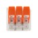 Universal compact terminal of QMS 221-413, 3-wire up to 4.0 mm² (50 pcs./Union) Rexant