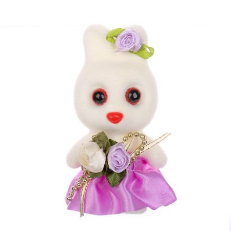 Foam toy "Bunny with flowers", 13 cm-5