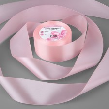 Satin tape, 50 mm × 23 ± 1 m, pastel-pink color No. 43