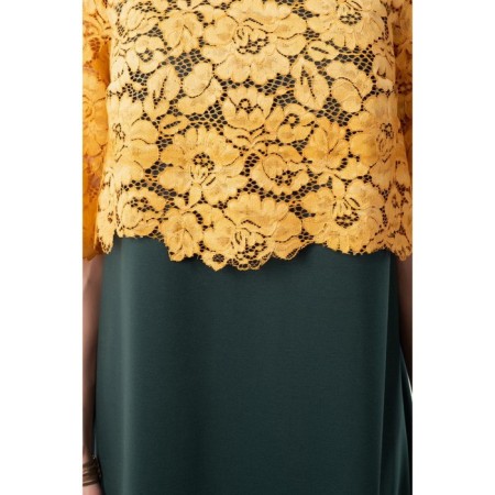 Women's dress, size 42, green color-4