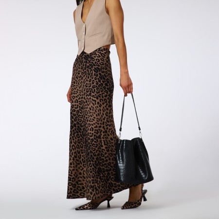 Women's bag on magnet Textura, average size, black color-8