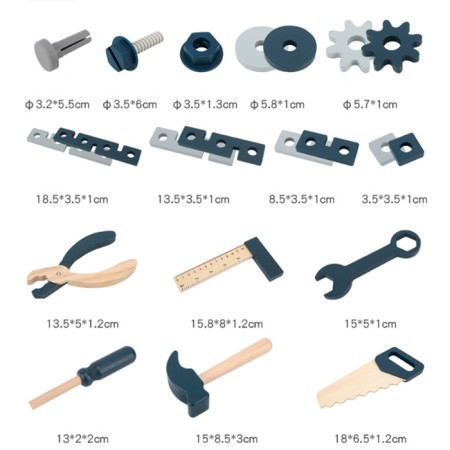 Wooden designer "Tools" 23.7 × 18.5 × 9 cm-2