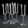 Set of glasses for champagne "Grace", 190 ml, 6 pcs
