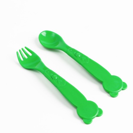 A set of children's utensils "Bear", a plate on a suction cup 250ml, fork, spoon-4