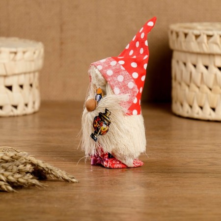 The amulet "Brownie with a samovar", 12 cm, mix-12