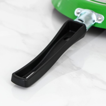 Pancake pan Candy Green Grass, D = 22 cm, plastic handle, anti -stick coating, green color-4