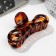 Hair crab "Leopard print" bend, 10 cm, mix